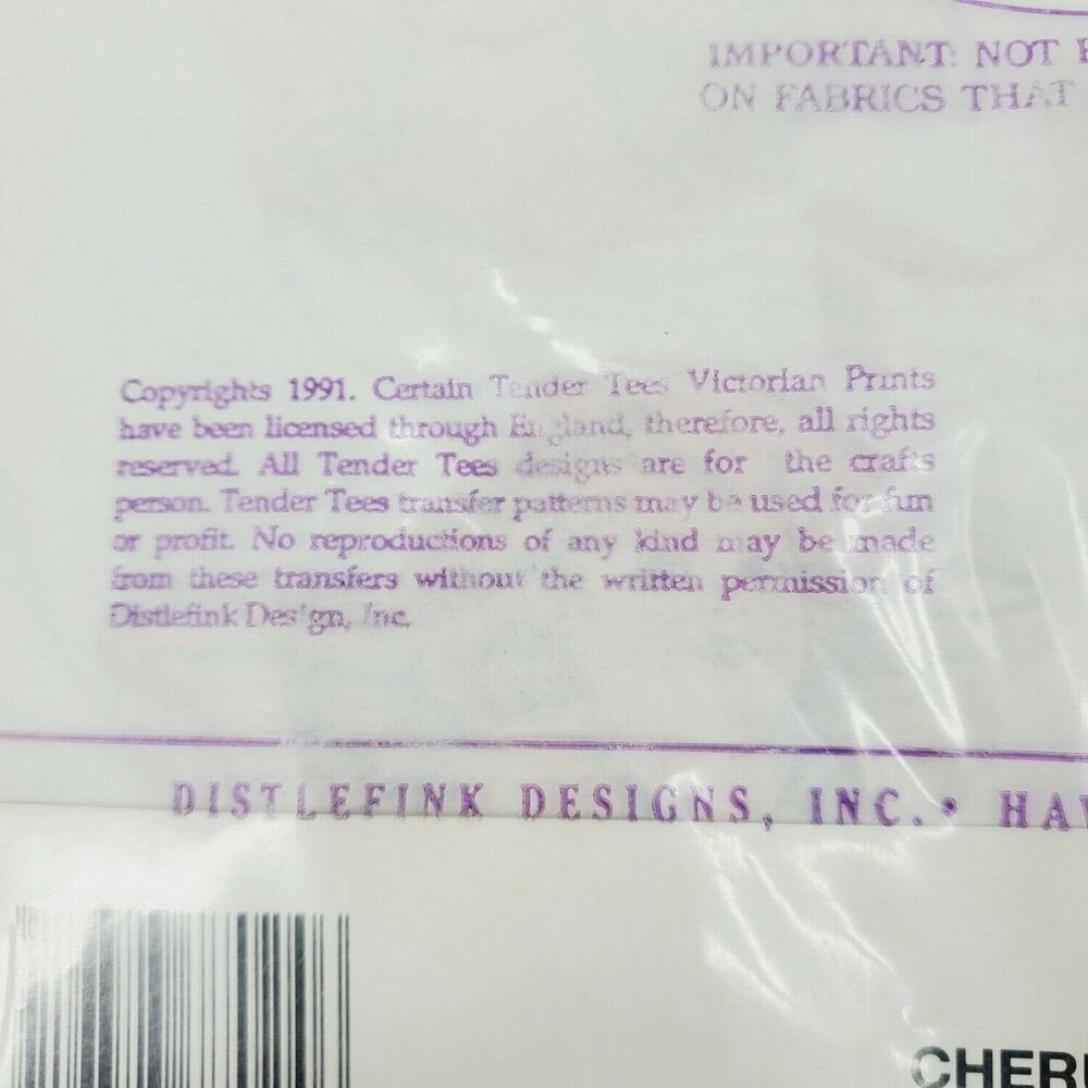 Vintage 90s WISTERIA Victorian Cherub Angels Iron On Transfers Cottagecore FC-24 - Picture 4 of 7